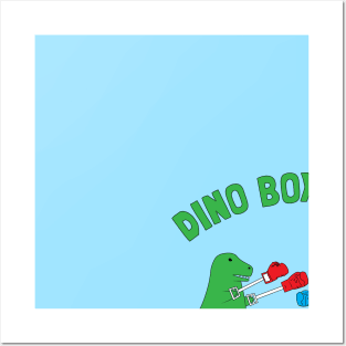 Dino boxing club Posters and Art